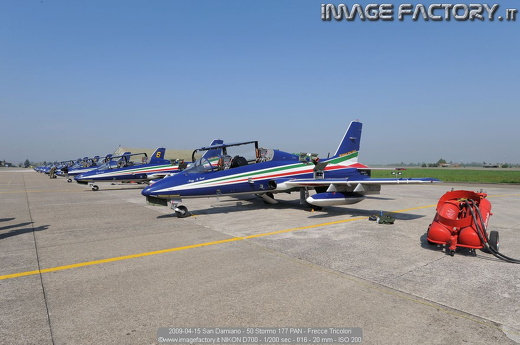 2009-04-15 San Damiano - 50 Stormo 177 PAN - Frecce Tricolori